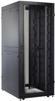 Шкаф серверный ЦМО ШТК-СП-42.8.10-44АА-9005 42U 800x990мм пер.дв.перфор. 2 бок.пан. 1350кг черный - купить недорого с доставкой в интернет-магазине