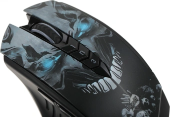 Мышь A4Tech Bloody R80 Plus Skull черный/рисунок оптическая 5000dpi беспров. USB 7but (R80 PLUS (SKULL)) - купить недорого с доставкой в интернет-магазине