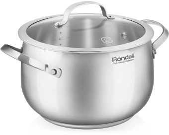 Кастрюля Rondell Calypso RDS-1672 5.8л. d=22см (с крышкой) стальной - купить недорого с доставкой в интернет-магазине
