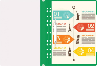 Папка-скоросшиватель Бюрократ PS-P20GRN A4 прозрач.верх.лист боков.перф. пластик зеленый 0.12/0.16 - купить недорого с доставкой в интернет-магазине