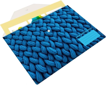 Конверт на кнопке Silwerhof Fabric A4 пластик 0.25мм - купить недорого с доставкой в интернет-магазине