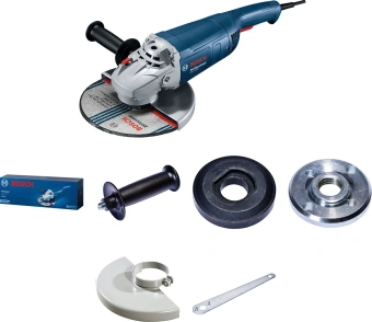 Углошлифовальная машина Bosch GWS 2200-230 RSP 2200Вт 6500об/мин рез.шпин.:M14 d=230мм (06018C1320) - купить недорого с доставкой в интернет-магазине