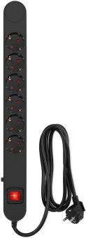 Сетевой фильтр Ippon NF-EU-1.8-10 1.8м (6 розеток) черный (коробка) - купить недорого с доставкой в интернет-магазине