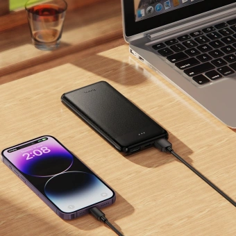 Мобильный аккумулятор Hoco J153 Stability 10000mAh 3A черный (56061) - купить недорого с доставкой в интернет-магазине