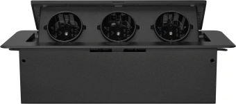 Розетка Cactus CS-SOCKET-EU3-BK для столешницы 26.5x11.8x6.5см черный - купить недорого с доставкой в интернет-магазине