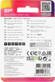 Флеш Диск Silicon Power 16GB Marvel M02 SP016GBUF3M02V1S USB3.0 серебристый - купить недорого с доставкой в интернет-магазине
