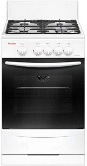 Плита Газовая Gefest CG 50М02 К73 белый (без крышки) реш.чугун - купить недорого с доставкой в интернет-магазине