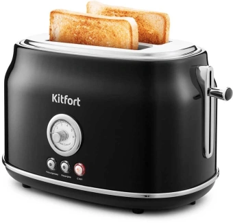 Тостер Kitfort KT-2038-1 685Вт черный - купить недорого с доставкой в интернет-магазине
