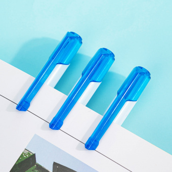 Ручка шариков. Deli Arrow EQ23-BL белый/голубой d=0.7мм син. черн. (1шт) - купить недорого с доставкой в интернет-магазине