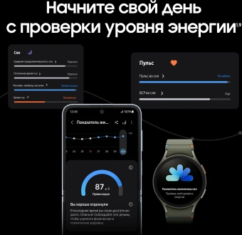 Смарт-часы Samsung Galaxy Watch 7 LTE 44мм 1.47" AMOLED корп.серебристый рем.серебристый (SM-L315FZSACAU) - купить недорого с доставкой в интернет-магазине