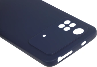 Чехол (клип-кейс) DF для Xiaomi Poco M4 Pro poCase-03 синий (POCASE-03 (BLUE)) - купить недорого с доставкой в интернет-магазине