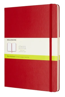 Блокнот Moleskine CLASSIC QP092F2 XLarge 190х250мм 192стр. нелинованный твердая обложка красный - купить недорого с доставкой в интернет-магазине
