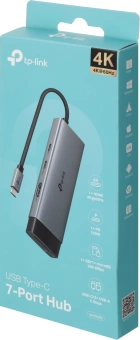 Разветвитель USB-C TP-Link UH7020C 2порт. серый - купить недорого с доставкой в интернет-магазине