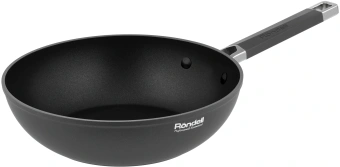 Сковорода ВОК (WOK) Rondell Stolz RDA-1771 круглая 28см покрытие: Xylan Plus ручка несъемная (без крышки) серый - купить недорого с доставкой в интернет-магазине