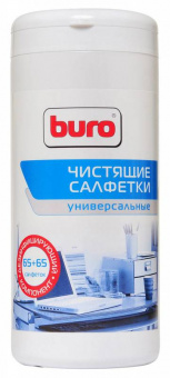 Салфетки Buro BU-Tmix универсальные туба 65шт влажных + 65шт сухих - купить недорого с доставкой в интернет-магазине