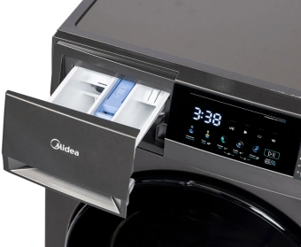 Стиральная машина Midea MFC3814BSW47/S класс: A загр.фронтальная макс.:8кг темно-серебристый инвертор - купить недорого с доставкой в интернет-магазине