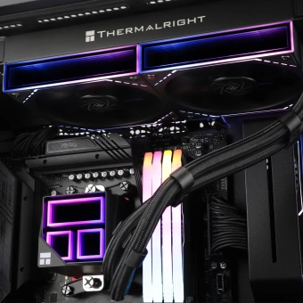 Система водяного охлаждения Thermalright Frozen Infinity 240 ARGB Soc-AM5/AM4/1200/1700/1851 черный 4-pin 28.2dB Al Ret (F-INFINITY-240-BL) - купить недорого с доставкой в интернет-магазине