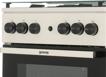 Плита Газовая Gorenje GG5A21BEF бежевый (стеклянная крышка) реш.чугун - купить недорого с доставкой в интернет-магазине