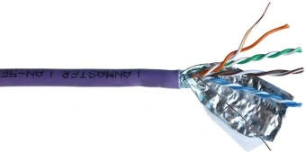 Кабель информационный Lanmaster LAN-6AFTP-HFLT-VI кат.6A FTP 4 пары 23AWG LSZH внутренний 305м фиолетовый - купить недорого с доставкой в интернет-магазине