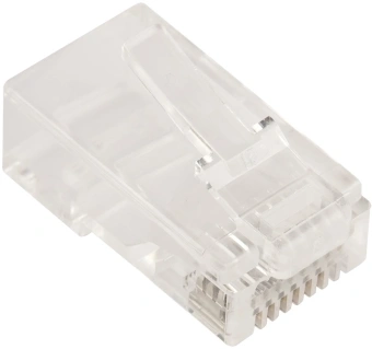 Коннектор Lanmaster (LAN-EZ45-8P8C/U5E-100) UTP кат.5E RJ45 прозрачный (упак.:100шт) - купить недорого с доставкой в интернет-магазине
