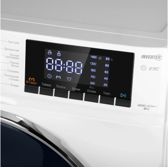 Стиральная машина Maunfeld MFWM148WH02 класс: A+++ загр.фронтальная макс.:8кг белый инвертор - купить недорого с доставкой в интернет-магазине