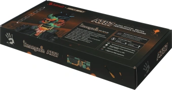 Клавиатура A4Tech AT87 Renegade черный/зеленый USB for gamer LED (AT87) кабель 1.8м - купить недорого с доставкой в интернет-магазине