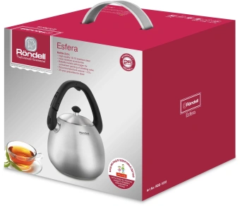 Чайник металлический Rondell Esfera RDS-1656 3л. стальной - купить недорого с доставкой в интернет-магазине