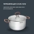 Кастрюля Rondell Etery RDS-1599 3.1л. d=20см (с крышкой) стальной - цена, купить или заказать с доставкой в интернет-магазине Кастрюля Rondell Etery RDS-1599 3.1л. d=20см (с крышкой) стальной - купить недорого с доставкой в интернет-магазине