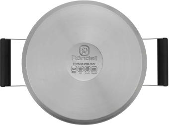 Кастрюля Rondell Bayoneta RDS-1808 5.1л. d=24см (с крышкой) стальной - купить недорого с доставкой в интернет-магазине