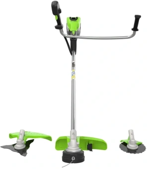 Триммер электрический Greenworks TB201H аккум. 2000Вт неразбор.штан. реж.эл.:леска/нож/диск - купить недорого с доставкой в интернет-магазине