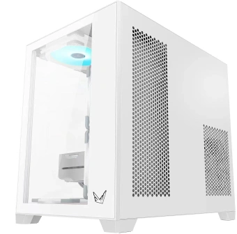 Корпус Formula Crystal Z5 TG белый без БП mATX 11x120mm 2xUSB2.0 1xUSB3.0 audio bott PSU - купить недорого с доставкой в интернет-магазине