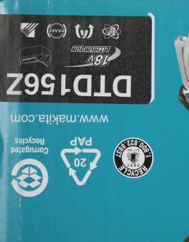Шуруповерт Makita DTD156Z аккум. патрон:шестигр.1/4" - купить недорого с доставкой в интернет-магазине