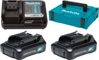 Батарея аккумуляторная Makita BL1016x2 CXT 12В 1.5Ач Li-Ion (З/У в компл.) (197643-8) - купить недорого с доставкой в интернет-магазине