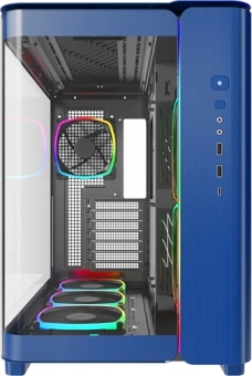 Корпус Montech King 95 Pro голубой без БП ATX 7x120mm 2x140mm 2xUSB3.0 audio bott PSU - купить недорого с доставкой в интернет-магазине
