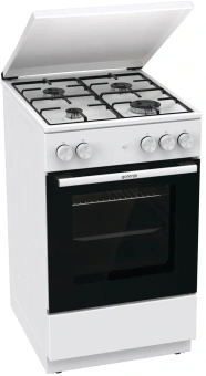 Плита Газовая Gorenje GG5A14WJ белый (металлическая крышка) реш.сталь - купить недорого с доставкой в интернет-магазине