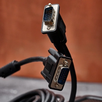 Кабель PROconnect VGA (m) VGA (m) 3м (17-5505-6) феррит.кольца черный (упак.:10шт) - купить недорого с доставкой в интернет-магазине