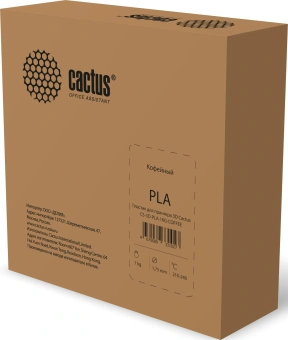 Пластик для принтера 3D Cactus CS-3D-PLA-1KG-COFFEE PLA d1.75мм 1кг L326м 1цв. - купить недорого с доставкой в интернет-магазине