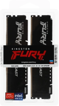 Память DDR5 2x8Gb 6000MHz Kingston KF560C36BBEK2-16 Fury Beast RTL Gaming PC5-48000 CL36 DIMM 288-pin 1.35В с радиатором Ret - купить недорого с доставкой в интернет-магазине