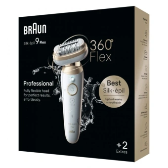 Эпилятор Braun SES9-011 скор.:2 насад.:3 от электр.сети от аккум. белый/золотистый - купить недорого с доставкой в интернет-магазине