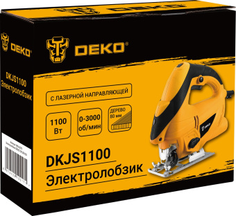 Лобзик Deko DKJS1100 +1пил. 1100Вт 3000ходов/мин от электросети - купить недорого с доставкой в интернет-магазине