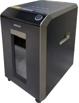 Шредер Office Kit SA200M1,9х10 черный/серый с автоподачей (секр.P-5) фрагменты 220лист. 40лтр. скобы пл.карты - купить недорого с доставкой в интернет-магазине