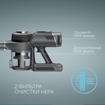 Пылесос ручной Red Solution RV-UR3200 400Вт серый - купить недорого с доставкой в интернет-магазине