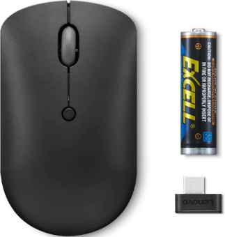 Мышь Lenovo 400 черный оптическая 2400dpi беспров. USB-C 3but (GY51D20865) - купить недорого с доставкой в интернет-магазине
