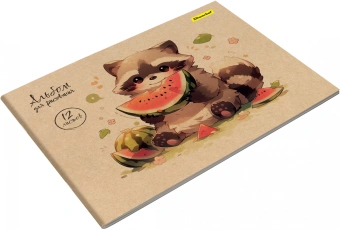 Альбом для рисования Silwerhof 12л. A4 Акварель на крафте 4диз. картон скрепка (упак.:4шт) - купить недорого с доставкой в интернет-магазине