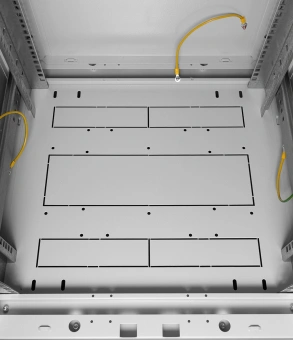 Шкаф коммутационный ЦМО (ШТК-М-24.6.6-1ААА) напольный 24U 600x600мм пер.дв.стекл 2 бок.пан. 700кг серый 455мм 60кг 180град. 1245мм - купить недорого с доставкой в интернет-магазине