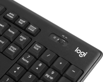 Клавиатура + мышь Logitech MK295 клав:черный мышь:черный USB беспроводная (920-009807) - купить недорого с доставкой в интернет-магазине