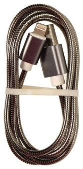Кабель Premier 6-703M2 1.0BK USB (m)-Lightning (m) 1м черный пакет - купить недорого с доставкой в интернет-магазине