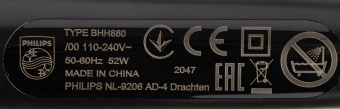 Расческа-выпрямитель Philips BHH880/00 черный макс.темп.:200С покрытие:керамико-турмалиновое - купить недорого с доставкой в интернет-магазине