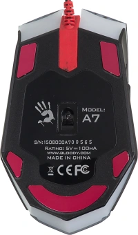 Мышь A4Tech Bloody A7 черный оптическая 6200dpi USB 8but - купить недорого с доставкой в интернет-магазине
