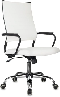 Кресло руководителя Бюрократ CH BALANCE SL Line белый экокожа крестов. металл хром - купить недорого с доставкой в интернет-магазине